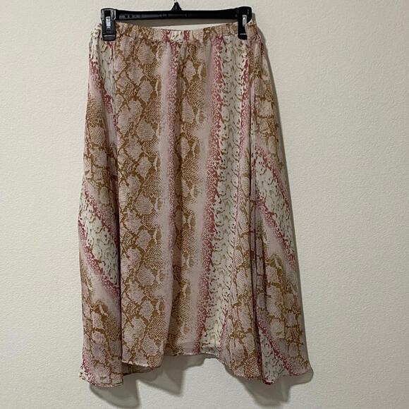 Boho Floral Chiffon Festival Coquette Women's Skirt Cottagecore Fairycore - Picture 2 of 5